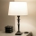 Brilagi - Lámpara de mesa CERIA 1xE27/60W/230V Ø 30 cm negra/blanca