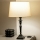 Brilagi - Lámpara de mesa CERIA 1xE27/60W/230V Ø 30 cm negro/beige