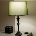 Brilagi - Lámpara de mesa CERIA 1xE27/60W/230V Ø 30 cm negro/verde