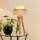 Brilagi - Lámpara de mesa DENVER LUNETA 1xE27/15W/230V beige/marrón/crema