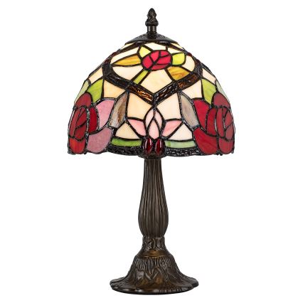 Brilagi - Lámpara de mesa estilo Tiffany con vitral GARLAN 1xE14/40W/230V