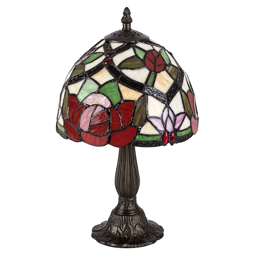Brilagi - Lámpara de mesa estilo Tiffany con vitral GARLAN 1xE14/40W/230V