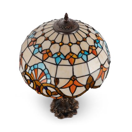 Brilagi - Lámpara de mesa estilo Tiffany con vitral MIRABELLA 1xE27/60W/230V