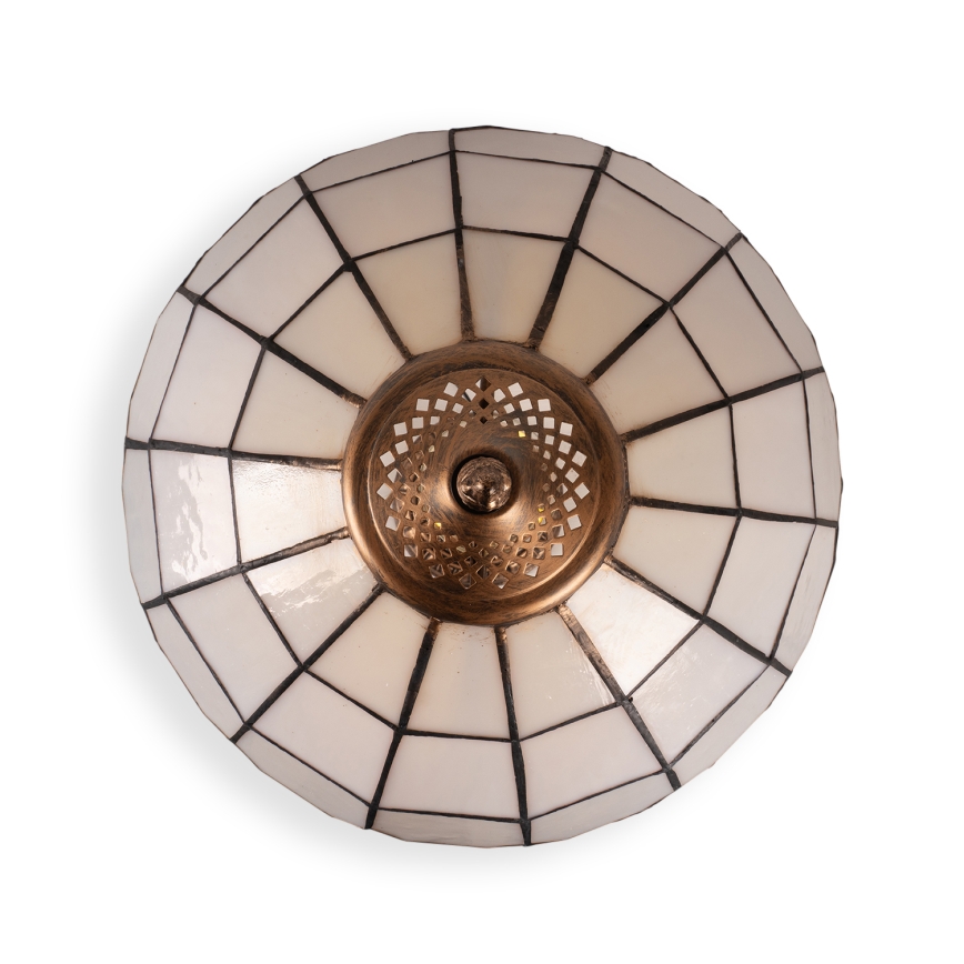 BRILAGI - lámpara de mesa estilo Tiffany con vitral SIENNA 2xE27/60W/230V