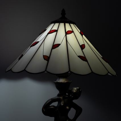 BRILAGI - Lámpara de mesa estilo Tiffany FOLIA 1xE27/60W/230V