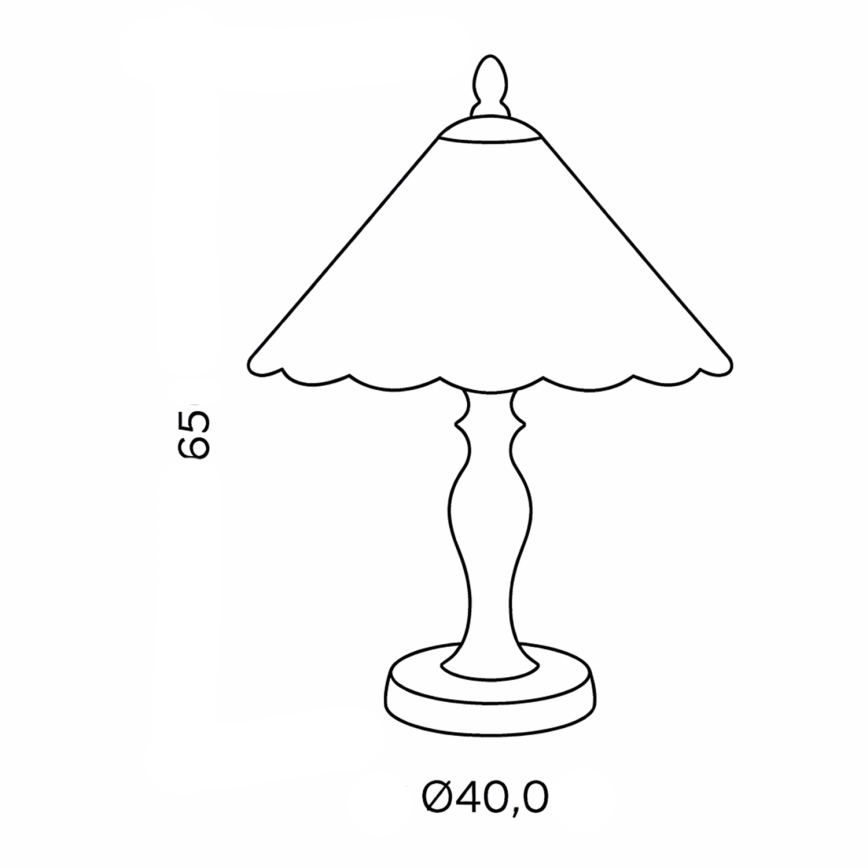 BRILAGI - Lámpara de mesa estilo Tiffany FOLIA 1xE27/60W/230V
