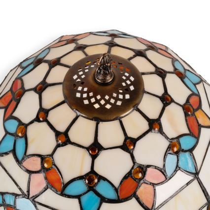 BRILAGI - lámpara de mesa estilo Tiffany MIRABELLA 1xE27/60W/230V + 1xE14/40W