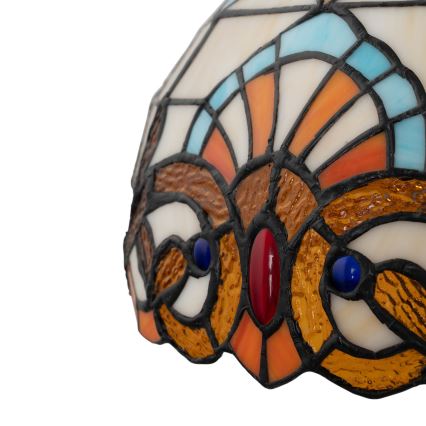 Brilagi - Lámpara de mesa estilo Tiffany MIRABELLA con vitral 1xE27/60W/230V