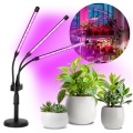 BRILAGI - Lámpara de mesa flexible LED regulable para el cultivo de plantas VITABLOOM 3xLED/10W/230V negro