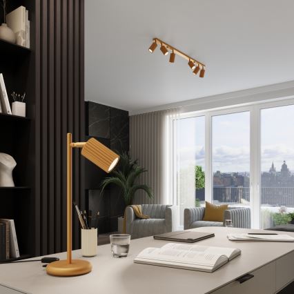 Brilagi - Lámpara de mesa LED CRESTO 1xGU10/10W/230V dorada