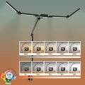 BRILAGI - Lámpara de mesa LED flexible y regulable VARIO LED/24W/230V 3000-6500K CRI 92 negro