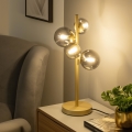 Brilagi - Lámpara de mesa LED MILLA 4xG9/3W/230V dorado/ahumado