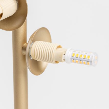 Brilagi - Lámpara de mesa LED MILLA 4xG9/3W/230V dorado/ahumado