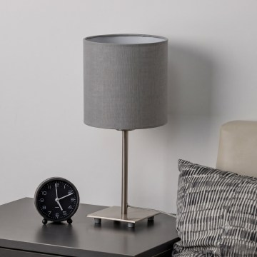Brilagi - Lámpara de mesa LED NUBILA 1xE27/60W/230V gris claro