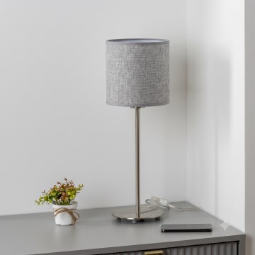 Brilagi - Lámpara de mesa LED NUBILA 1xE27/60W/230V gris