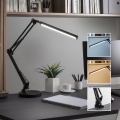 BRILAGI - Lámpara de mesa LED regulable 2 en 1 USB VARIO LED/14W/5V 3000-6000K negra