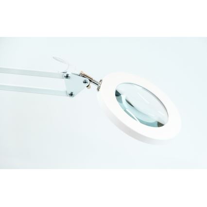 BRILAGI - Lámpara de mesa LED regulable con una lupa LENS LED/12W/5V 3000/4200/6000K blanco