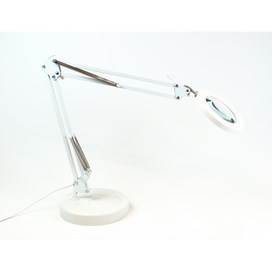 BRILAGI - Lámpara de mesa LED regulable con una lupa LENS LED/12W/5V 3000/4200/6000K blanco