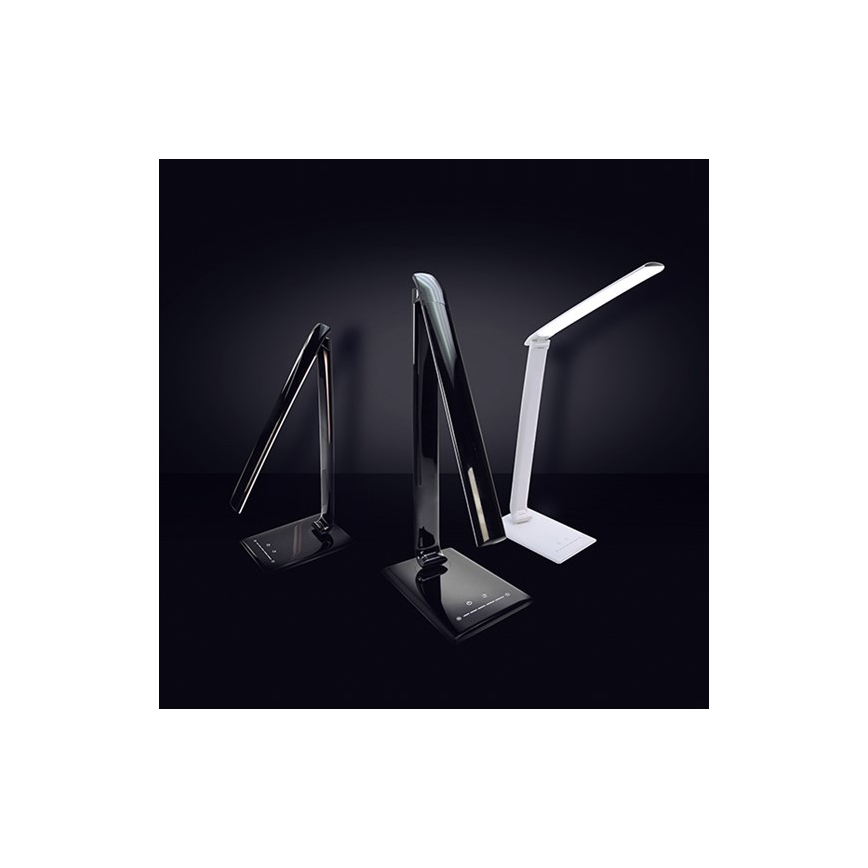 Brilagi - Lámpara de mesa LED regulable Conector USB LED/12W/230V negro