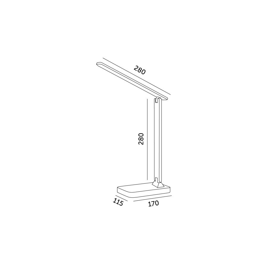 Brilagi - lámpara de mesa LED regulable MODO LED/7W/230V 3000/4000/6500K negra