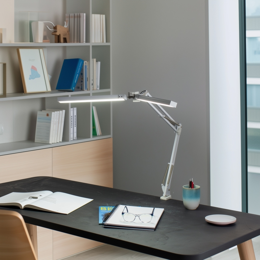 BRILAGI - Lámpara LED de mesa flexible regulable VARIO LED/15W/230V 3000-6000K blanco