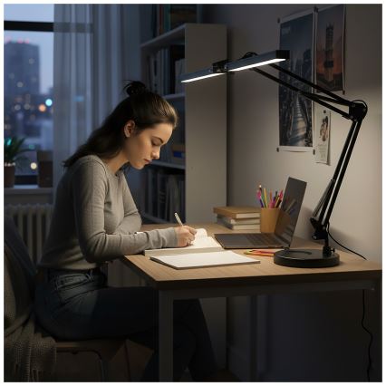 Brilagi - Lámpara de mesa LED regulable VARIO LED/15W/230V 3000-6000K negra