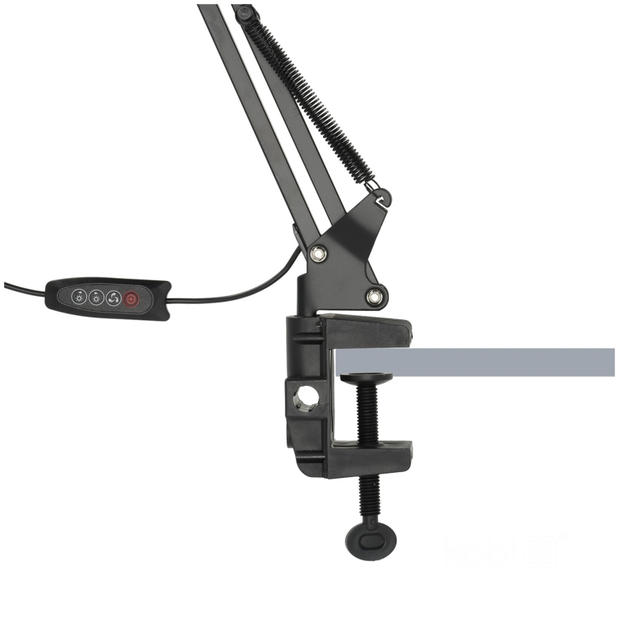 Brilagi - Lámpara de mesa LED regulable flexible VARIO LED/15W/230V 3000-6000K negro