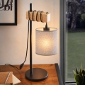 BRILAGI - Lámpara de mesa NUBILA 1xE27/40W/230V marrón/negro/gris