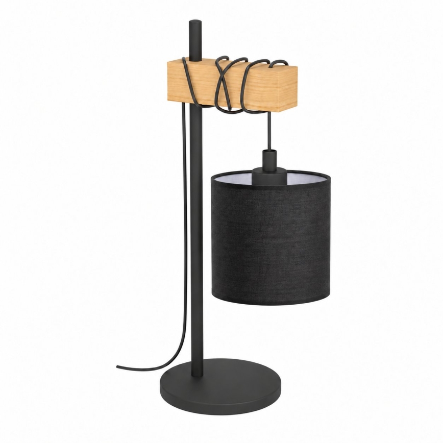 BRILAGI - Lámpara de mesa NUBILA 1xE27/40W/230V marrón/negro