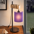 BRILAGI - Lámpara de mesa NUBILA 1xE27/40W/230V marrón/negro/violeta