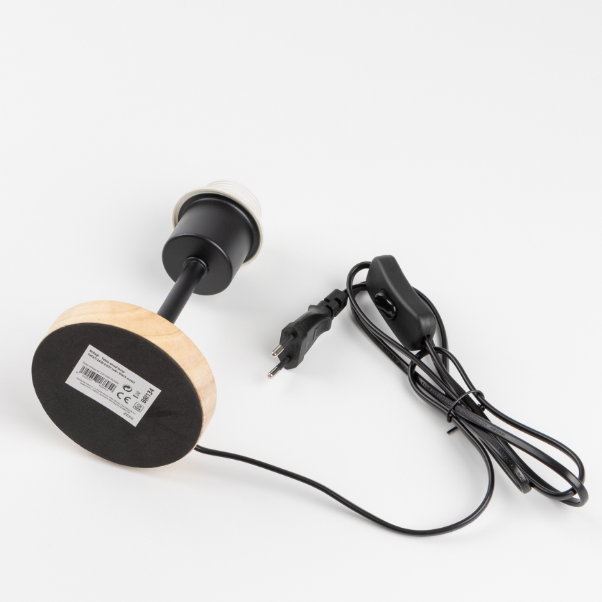 Brilagi - Lámpara de mesa NUBILA WOOD 1xE27/25W/230V roble/marrón
