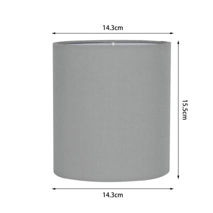 Brilagi - Lámpara de mesa NUBILA WOOD 1xE27/25W/230V roble/negro/gris claro