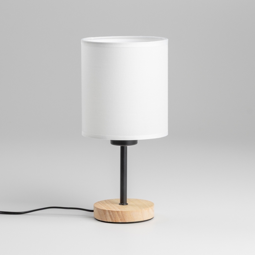 Brilagi - Lámpara de mesa NUBILA WOOD 1xE27/25W/230V roble/negro