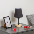 Brilagi - Lámpara de mesa NUBILA WOOD 1xE27/25W/230V roble/negro