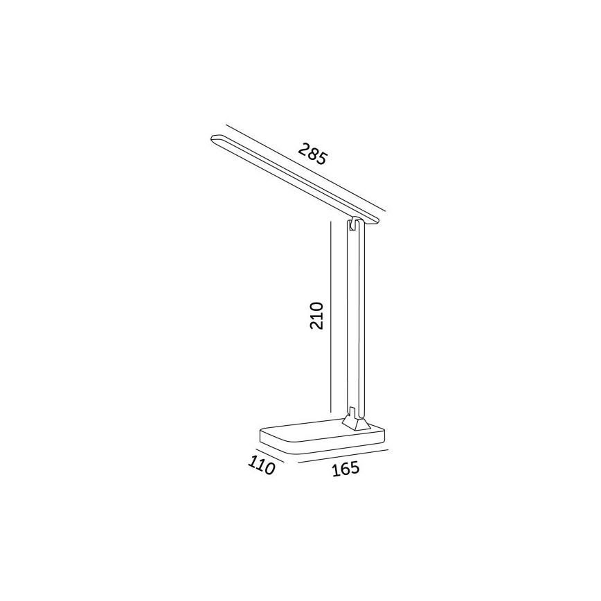 Brilagi - Lámpara de mesa regulable LED RGBW MODO LED/7W/5V 3000/4000/6500K blanca