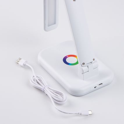 BRILAGI - Lámpara de mesa regulable LED RGBW MODO LED/7W/5V 3000/4000/6500K blanca