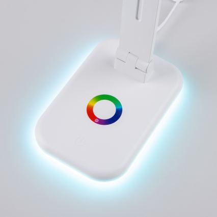 BRILAGI - Lámpara de mesa regulable LED RGBW MODO LED/7W/5V 3000/4000/6500K blanca