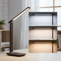 Brilagi - Lámpara de mesa regulable MODO LED/7W/230V 3000/4000/6500K marrón