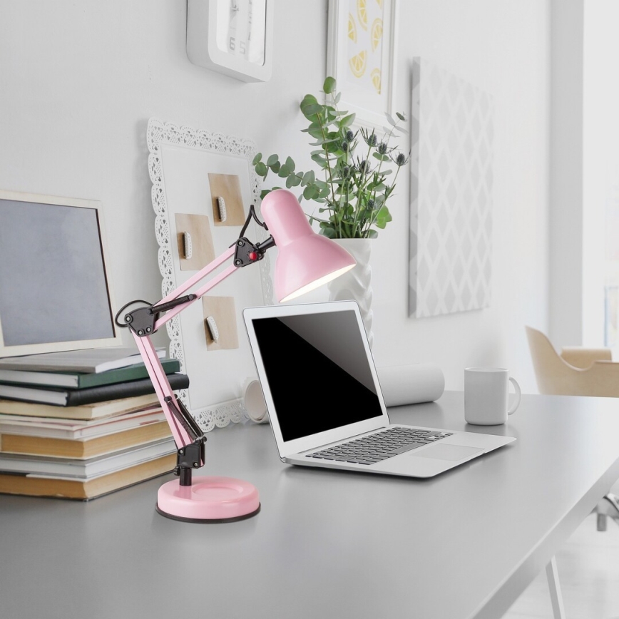 Brilagi - Lámpara de mesa ROMERO 1xE27/60W/230V rosa