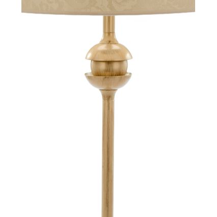 BRILAGI - Lámpara de mesa SAPHIRE 1xE27/15W/230V crema/dorado/pátina