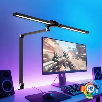 Brilagi - Lámpara de mesa táctil LED RGB regulable con clip VARIO LED/18W/230V 3000-6500K CRI 96