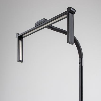 BRILAGI - Lámpara de mesa LED regulable con control táctil y pinza VARIO LED/24W/230V 3000-6500K CRI 92 negra