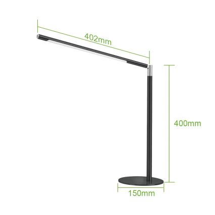 Brilagi - Lámpara de sobremesa táctil regulable VARIO LED/7W/230V 3000-6500K CRI 96 negra