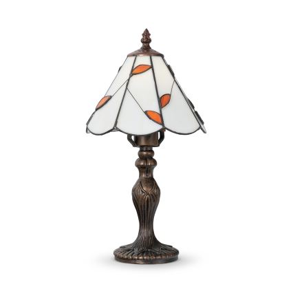 Brilagi - Lámpara de mesa Tiffany con vitral FOLIA 1xE27/60W/230V