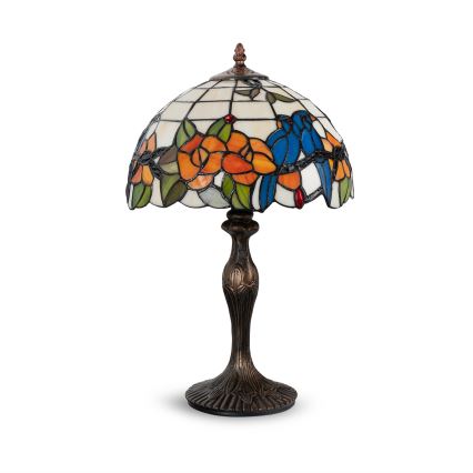 Brilagi - lámpara de mesa Tiffany con vitral JUNGLE 1xE27/60W/230V