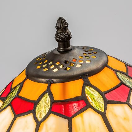 Brilagi - Lámpara de mesa Tiffany de vitral LUISA 1xE27/40W/230V