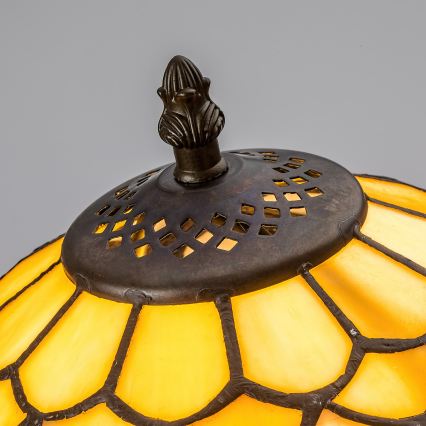Brilagi - lámpara de mesa Tiffany de vitral MARGARET 1xE27/40W/230V