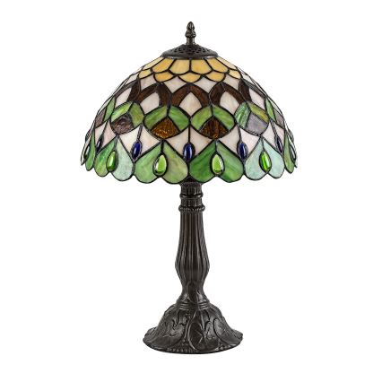 Brilagi - lámpara de mesa Tiffany de vitral MARGARET 1xE27/40W/230V