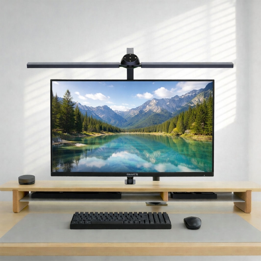 Brilagi - Lámpara de mesa táctil LED RGB regulable con clip VARIO LED/18W/230V 3000-6500K CRI 96