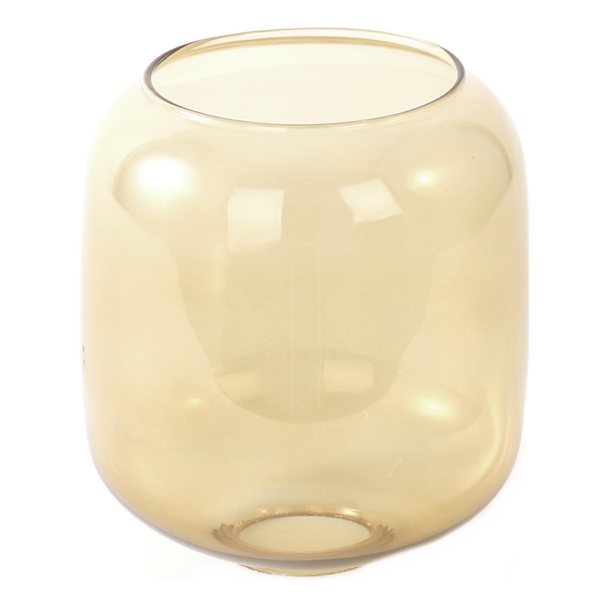 BRILAGI - Lámpara de mesa WOOD GLASS 1xE27/40W/230V marrón/negro/marrón ahumado